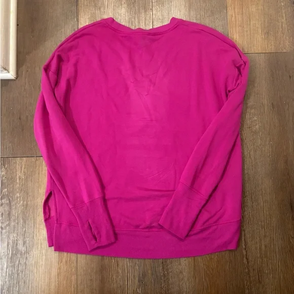 Athleta vibrant pink coaster luxe recover sweatshirt - Picture 9 of 11